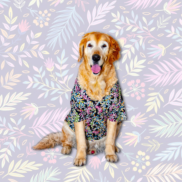 Floral Grime Dog Shirt | SoftTech Fabric