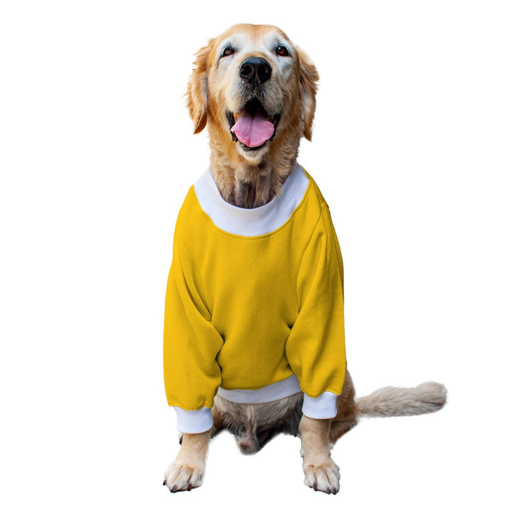 Ruse 'Basics' "Hearts Grid" Printed Crew Neck Full Sleeve Sweatshirt For Dogs