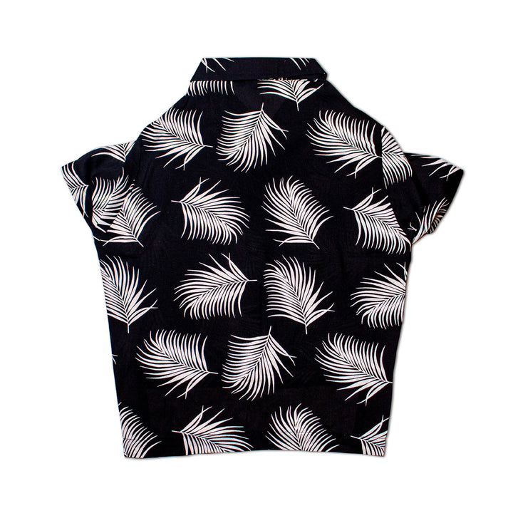 Tropical Tails Dog Shirt (Black) | SoftTech Fabric