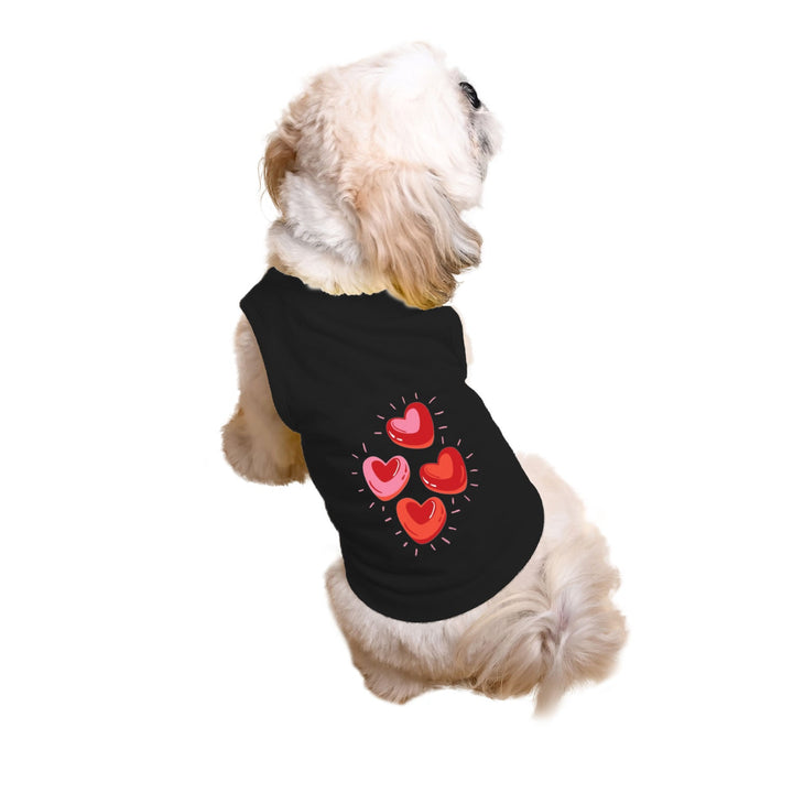 "Glowing Hearts" Printed Tank Dog Tee