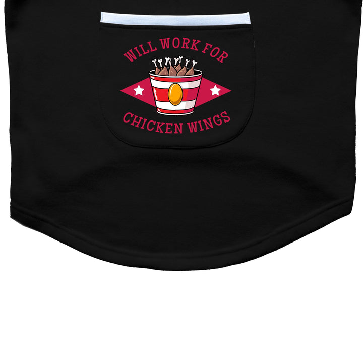 Ruse 'Basics' "Will Work For Chicken Wings" Printed Crew Neck Full Sleeve Expedition Sweatshirt For Dogs