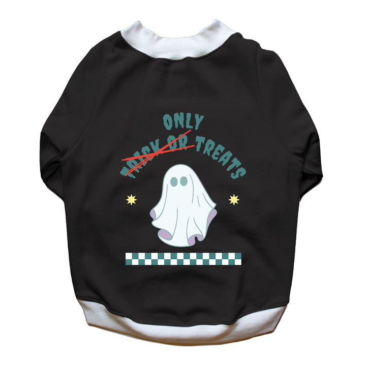 Ruse 'Basics' "Only Treats" Printed Crew Neck Full Sleeve Sweatshirt For Dogs