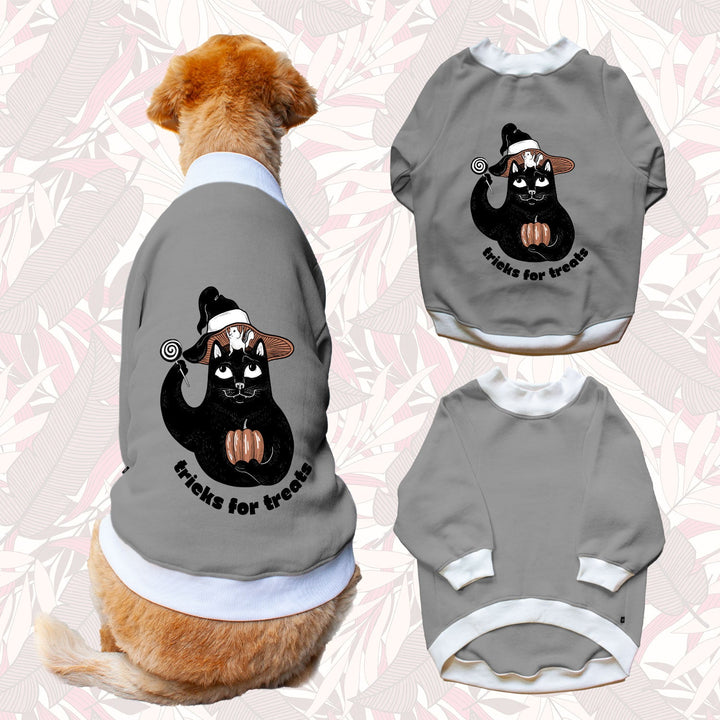 Ruse 'Basics' "Tricks For Treats" Printed Crew Neck Full Sleeve Sweatshirt For Dogs