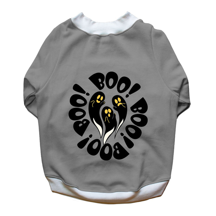 Ruse 'Basics' "Halloween Boo!" Printed Crew Neck Full Sleeve Sweatshirt For Dogs