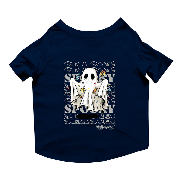 Ruse Basic Crew Neck "Spooky Season" Printed Half Sleeves Dog Tee