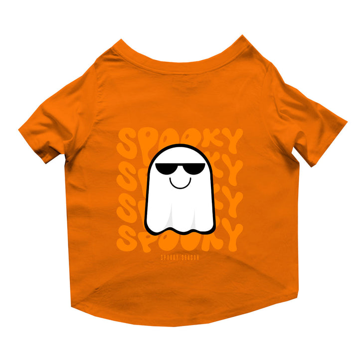 Ruse Basic Crew Neck "Spooky Halloween" Printed Half Sleeves Dog Tee