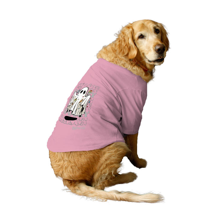 Ruse Basic Crew Neck "Spooky Season" Printed Half Sleeves Dog Tee