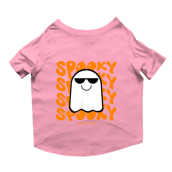 Ruse Basic Crew Neck "Spooky Halloween" Printed Half Sleeves Dog Tee