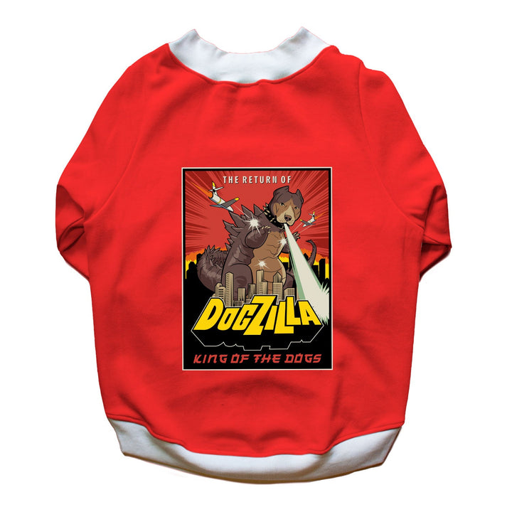 Ruse 'Basics' "Dogzilla" Printed Crew Neck Full Sleeve Sweatshirt For Dogs