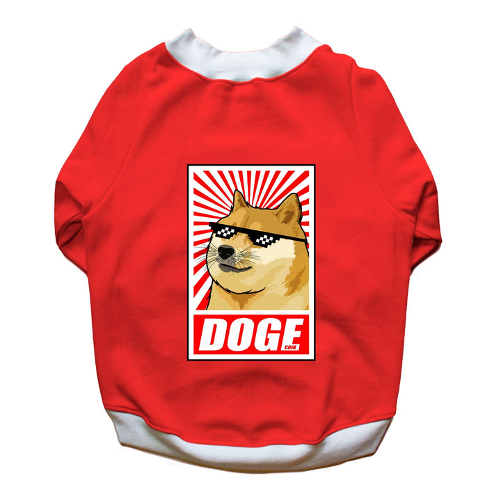 Ruse 'Basics' "Doge" Printed Crew Neck Full Sleeve Sweatshirt For Dogs