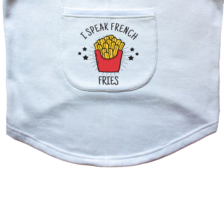 Ruse 'Basics' "I speak French (Fries)" Printed Crew Neck Full Sleeve Expedition Sweatshirt For Dogs