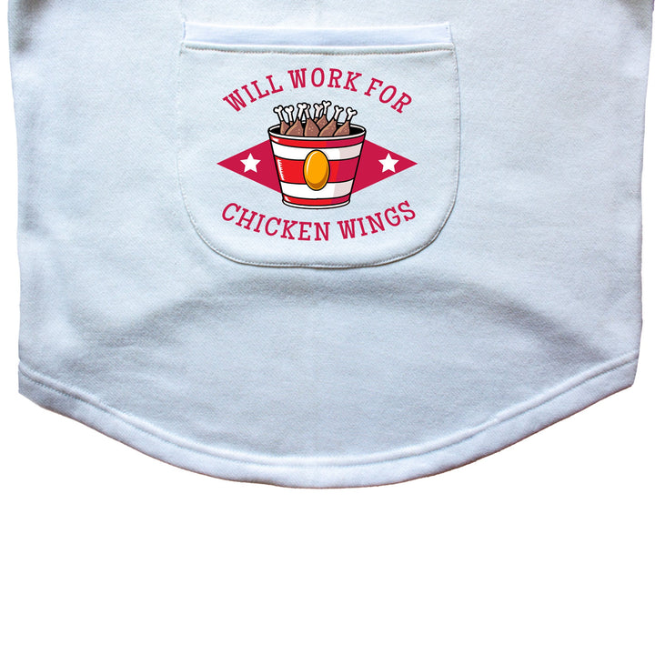 Ruse 'Basics' "Will Work For Chicken Wings" Printed Crew Neck Full Sleeve Expedition Sweatshirt For Dogs