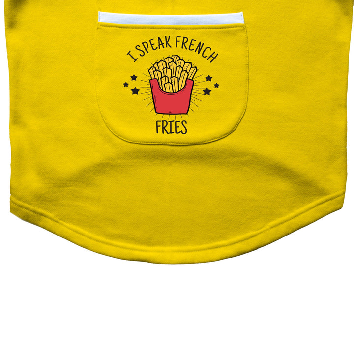 Ruse 'Basics' "I speak French (Fries)" Printed Crew Neck Full Sleeve Expedition Sweatshirt For Dogs