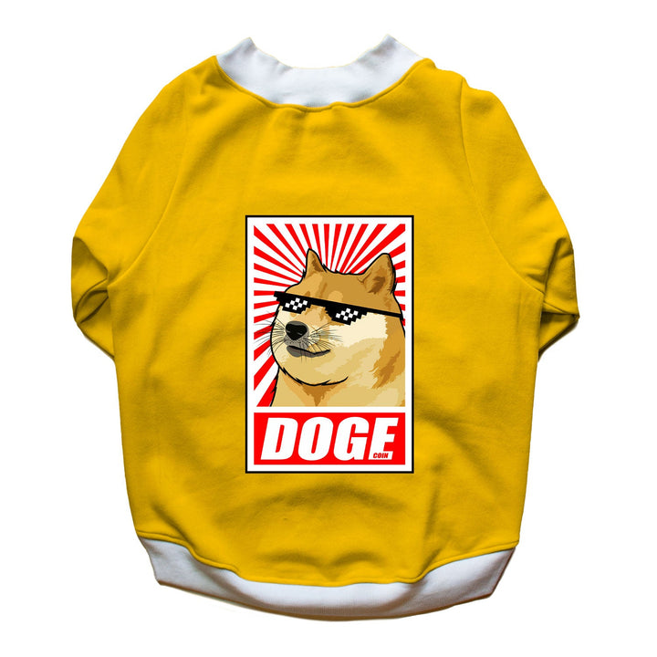 Ruse 'Basics' "Doge" Printed Crew Neck Full Sleeve Sweatshirt For Dogs