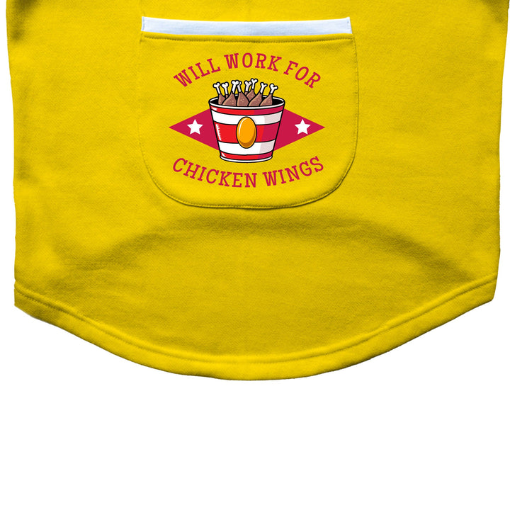 Ruse 'Basics' "Will Work For Chicken Wings" Printed Crew Neck Full Sleeve Expedition Sweatshirt For Dogs