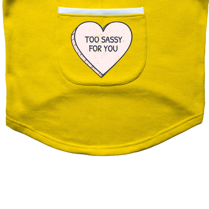 Ruse 'Basics' "Too Sassy For You" Printed Crew Neck Full Sleeve Expedition Sweatshirt For Dogs