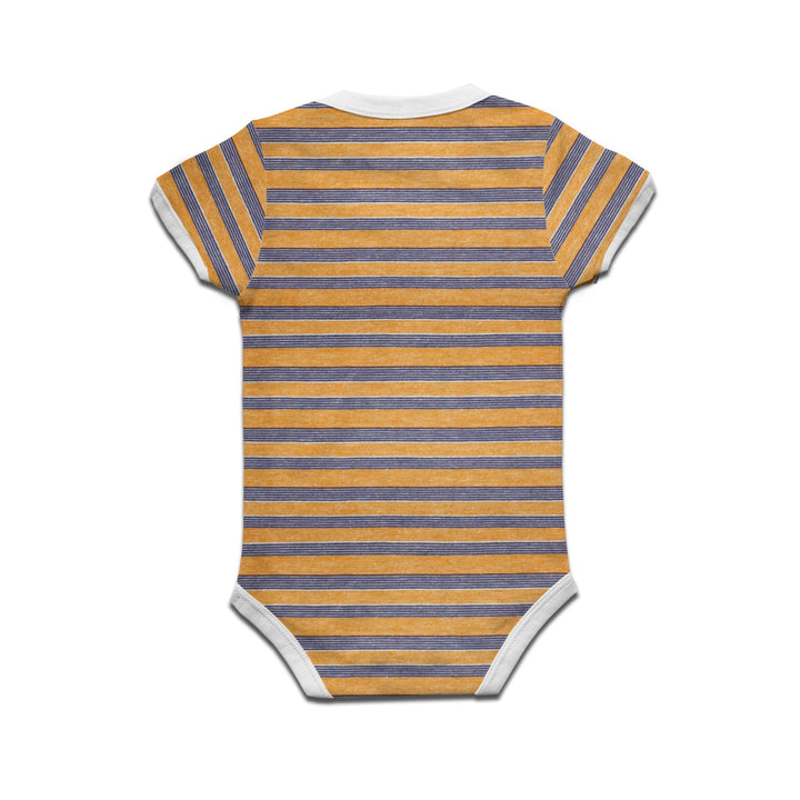 Kidswear By Ruse Carpe Diem Printed Striped infant Romper For Baby