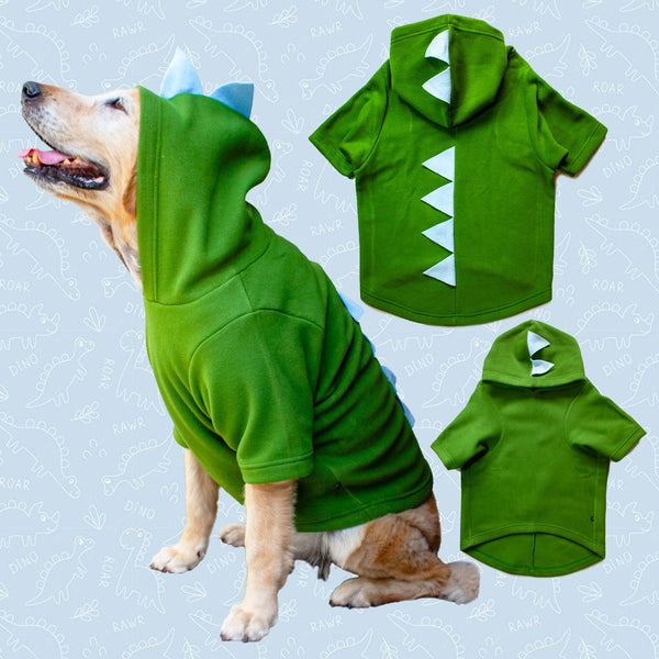 Green dinosaur clearance hoodie