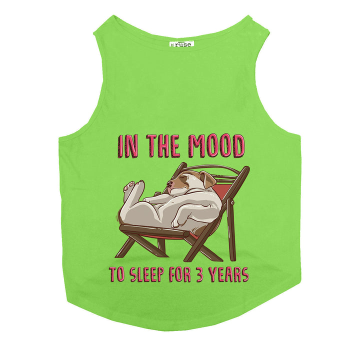 Ruse "In The Mood To Sleep" Printed Tank Dog Tee