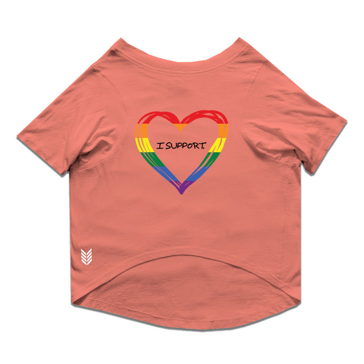 Ruse Basic Crew Neck "LGBTQ-2" Printed Half Sleeves Cat Tee